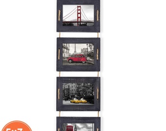 Collage Picture Frame - Display 4 Photos on Your Wall - Perfect As a Family Collage Picture Frame