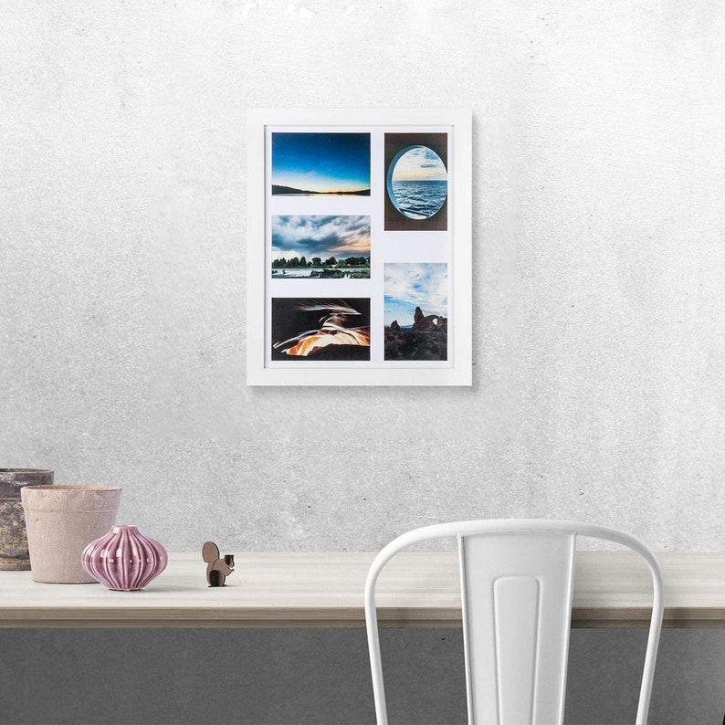 Premium 11x14 Collage Picture Frame Five 4x6 Openings Etsy