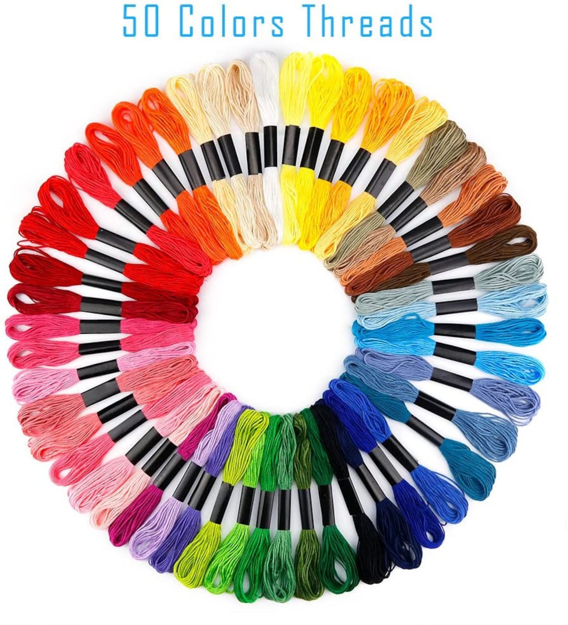 Full Range of Embroidery Starter Kit Including Instructions 5 Etsy