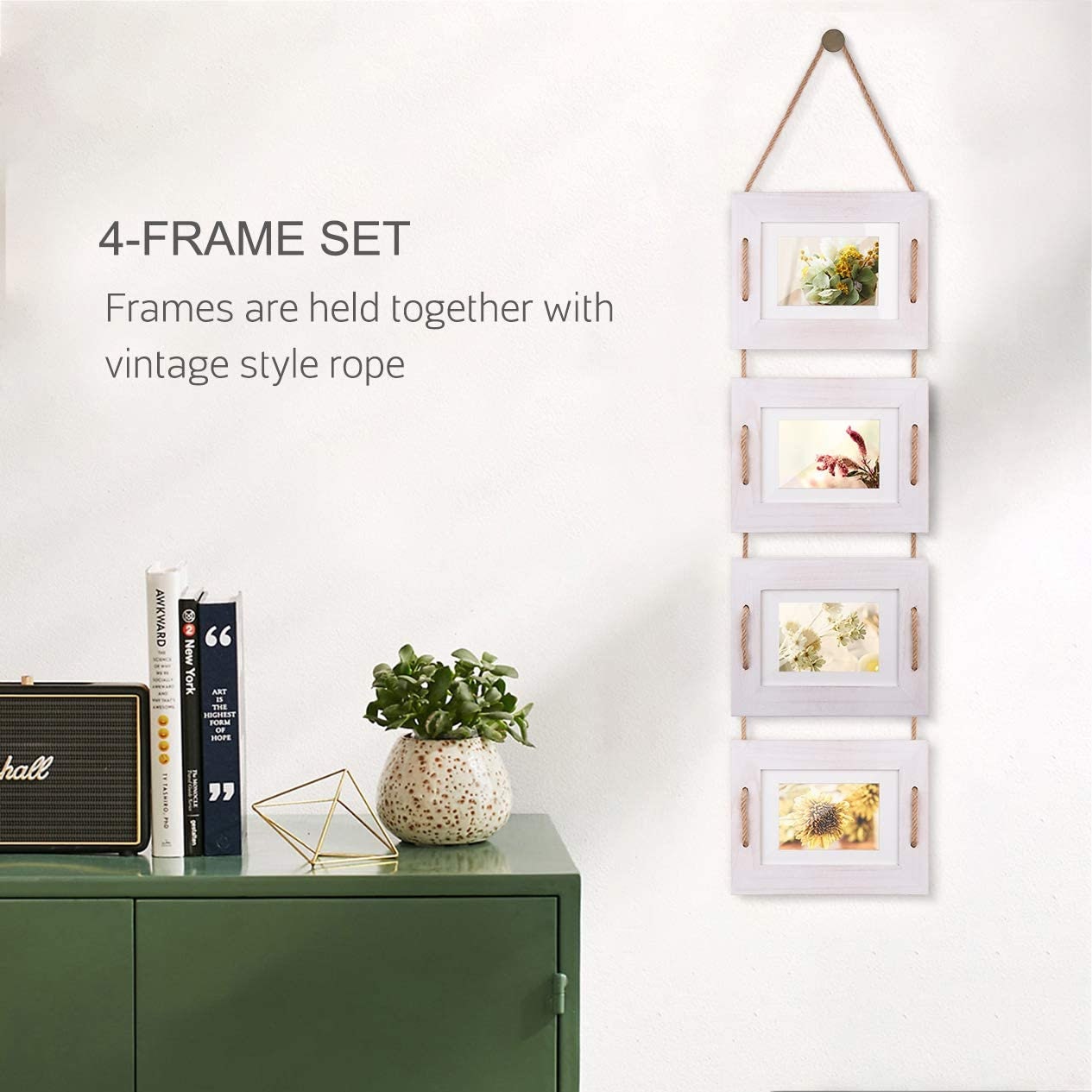 Collage Picture Frame Display 4 Photos on Your Wall Etsy