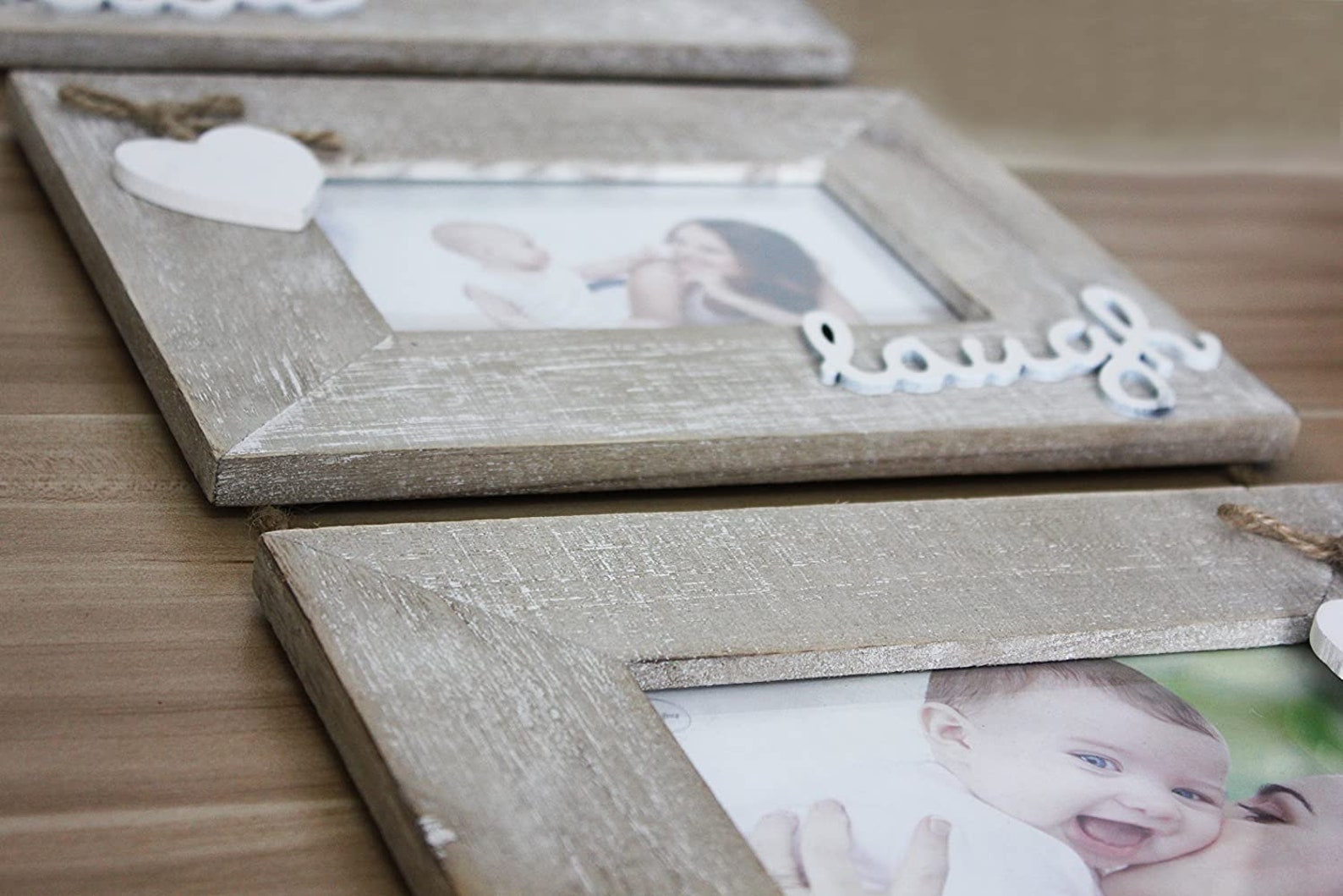 Live Laugh Love Collage Hanging Picture Frame 4x6 Solid Etsy