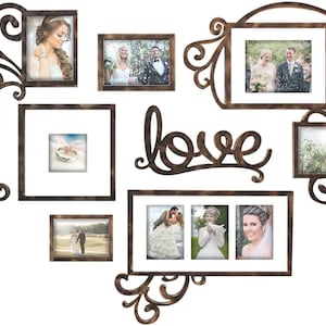 Photo Frame | Plaque College Frame - Valentine Wall Decoration Combination - Picture Frame Selfie Gallery Collage W Wall Hanging Mounting