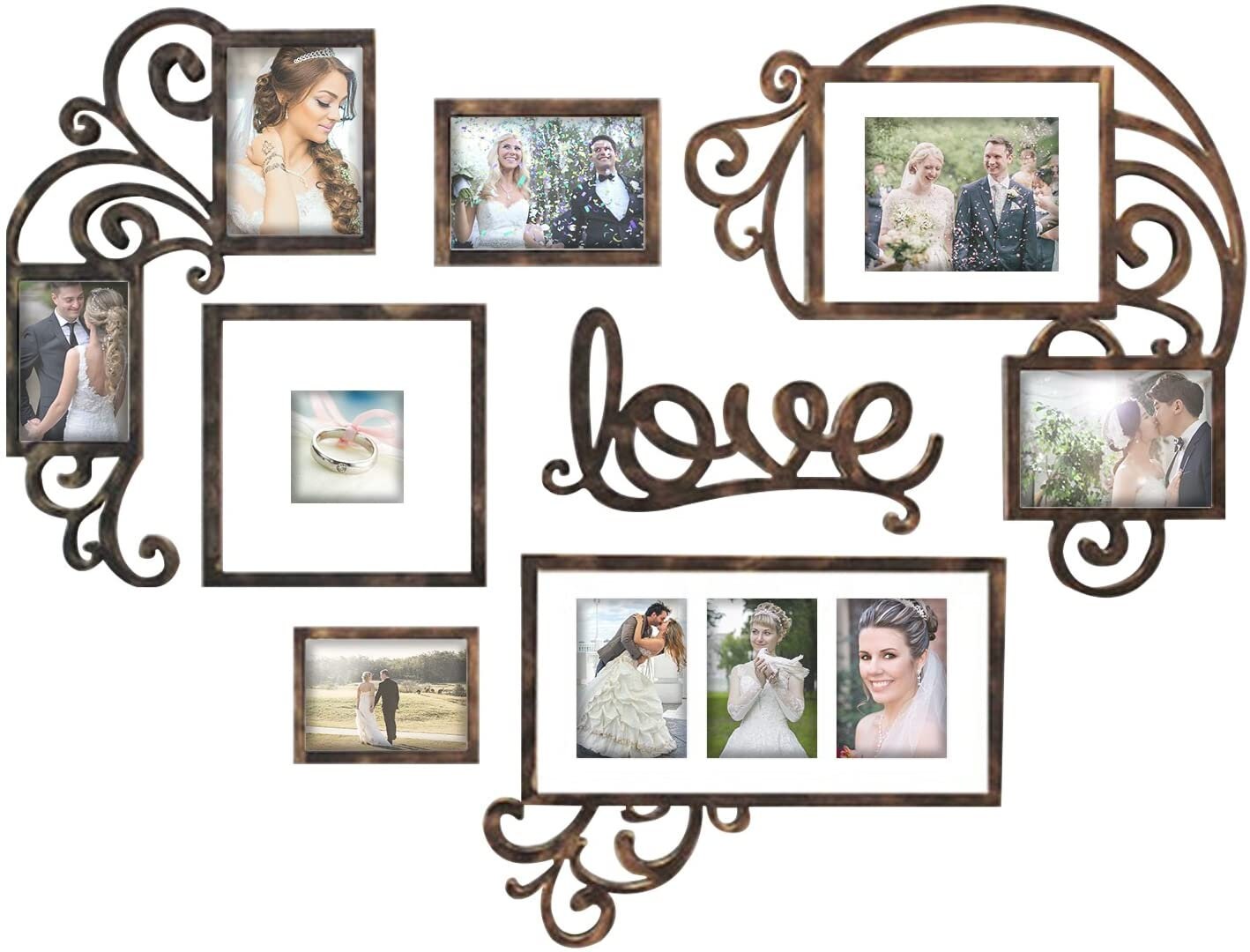 Wood Picture Photo Frames Hanging Photo Display Collage Large