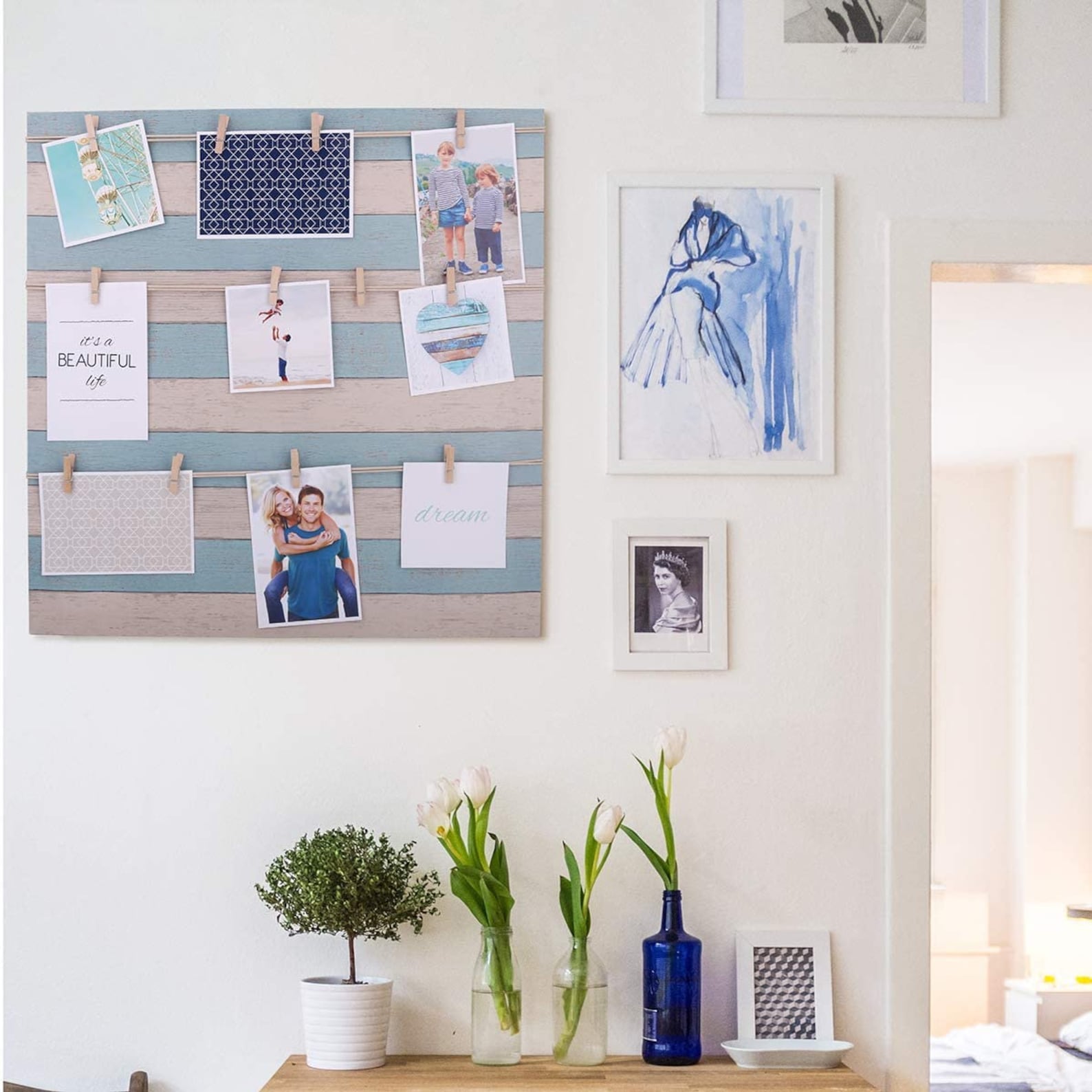 Clip Photo Holder Photo Collage Frame Large Picture Display Etsy