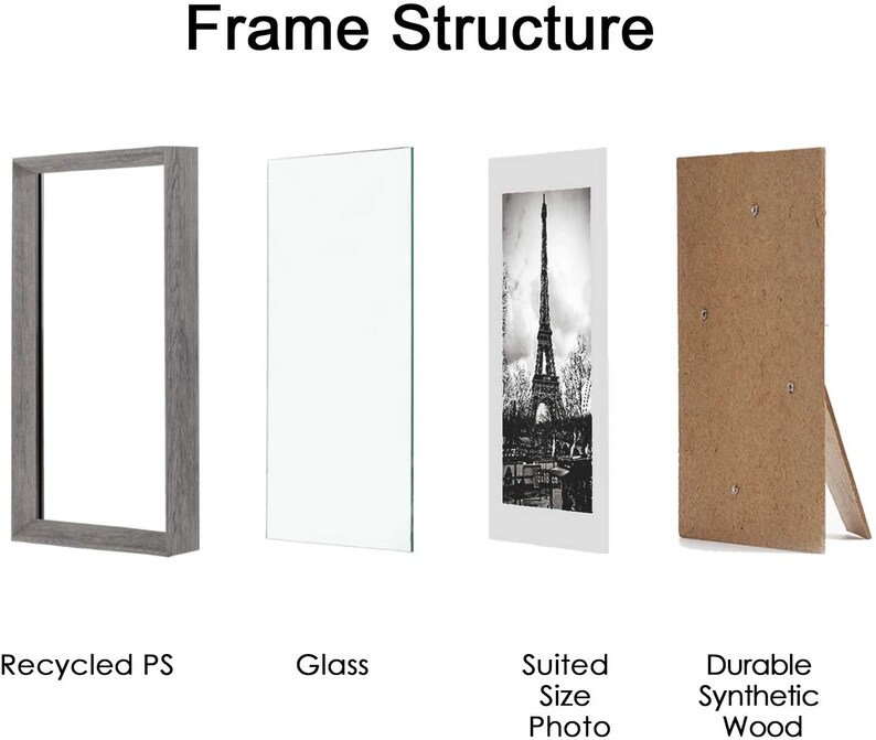 Picture Frames With High Definition Glass Rustic Photo Frames Etsy