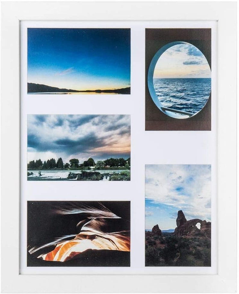 Premium 11x14 Collage Picture Frame Five 4x6 Openings Etsy