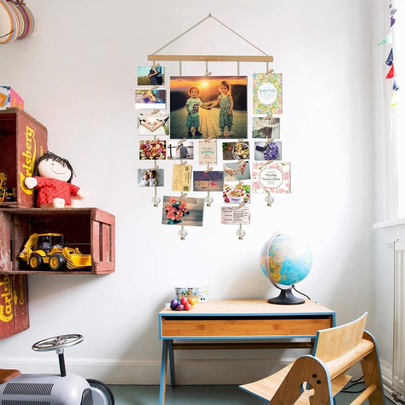 Hanging Photo Display DIY Picture Photo Frame Collage Set Etsy