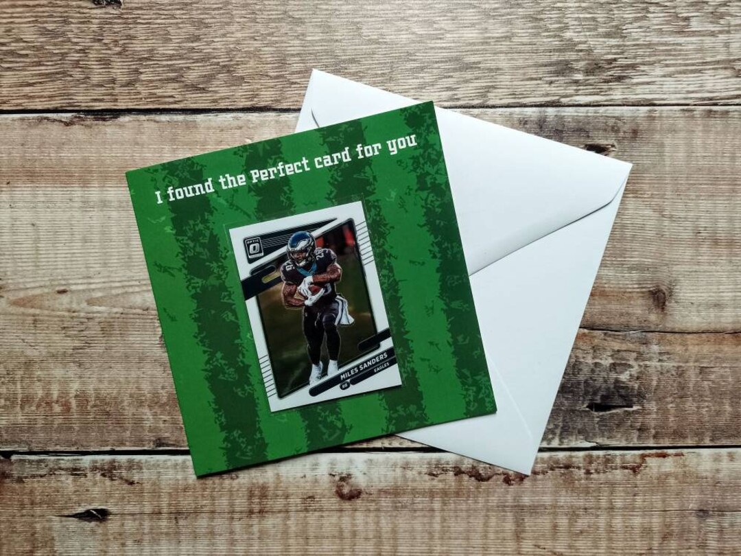 Philadelphia Eagles American Football Birthday Card With Panini Trading ...