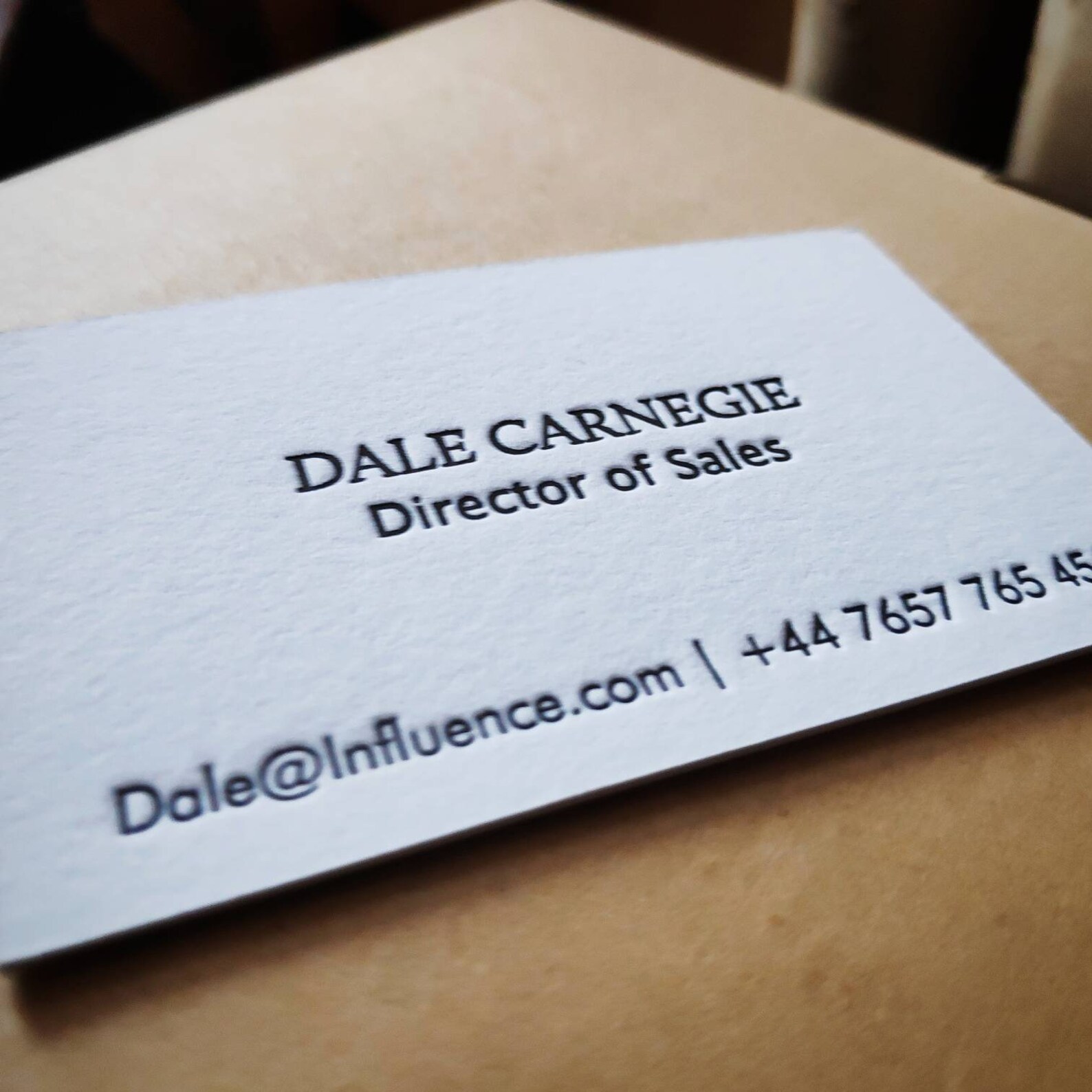 Letterpress Business card UK Etsy