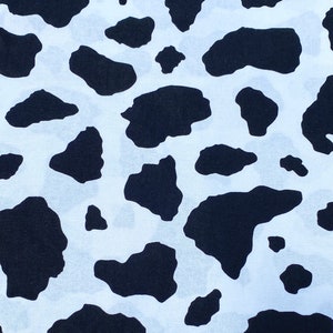 Cow Print Fabric Etsy