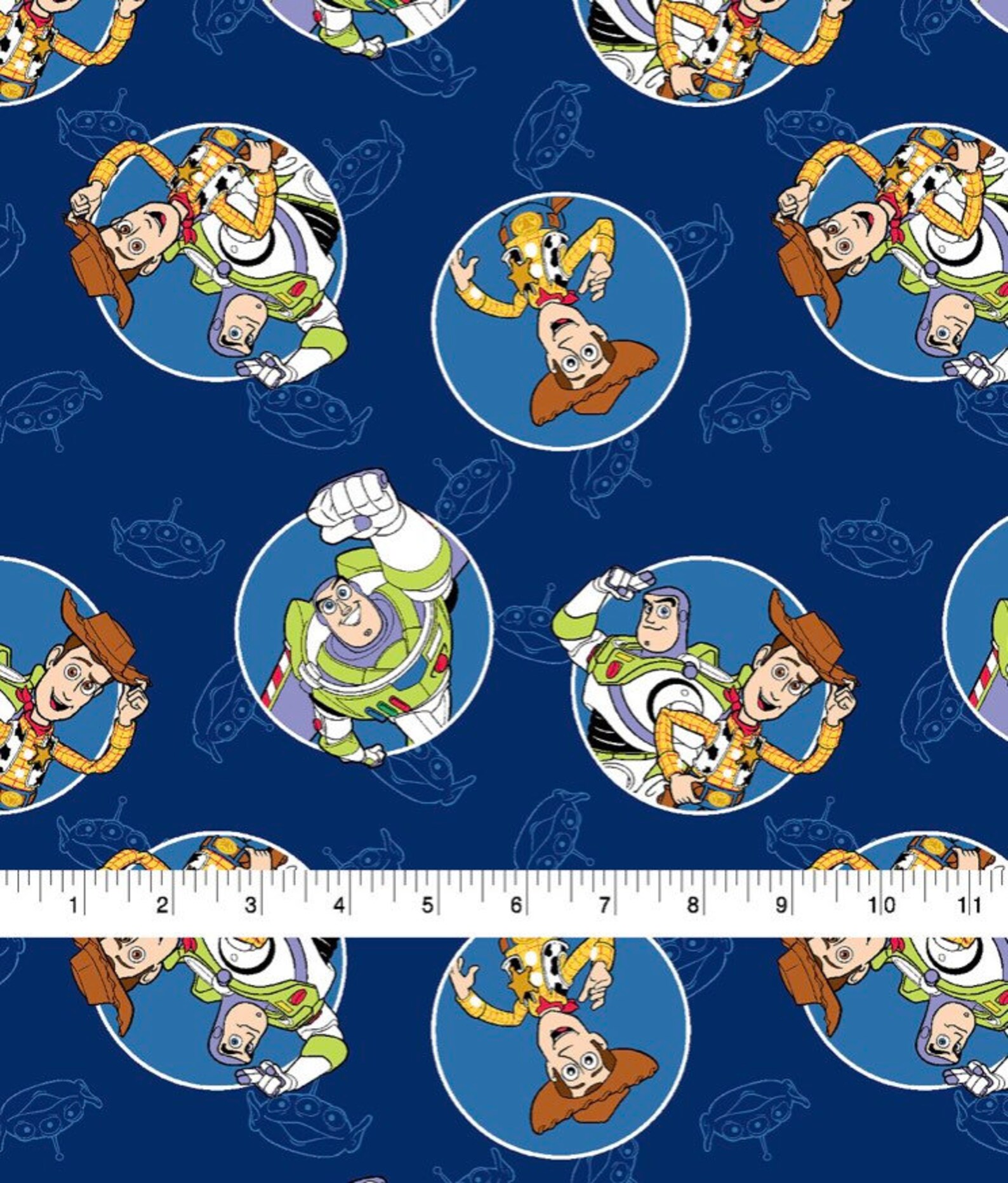 Toy story cotton fabric Disney cotton Fabric. Etsy