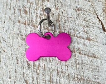 Pink bone 2025 dog tag
