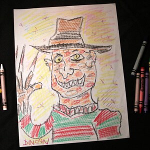 FREDDY KRUEGER, Drawing by Duncan