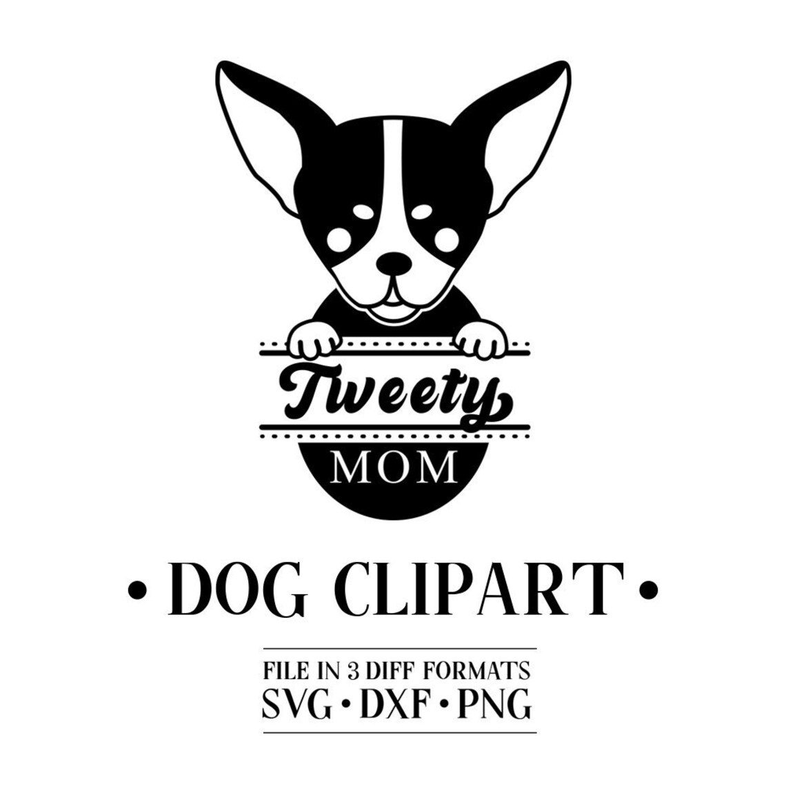 Download Chihuahua Svg Black chihuahua Svg Chihuahua mom svg Dog | Etsy