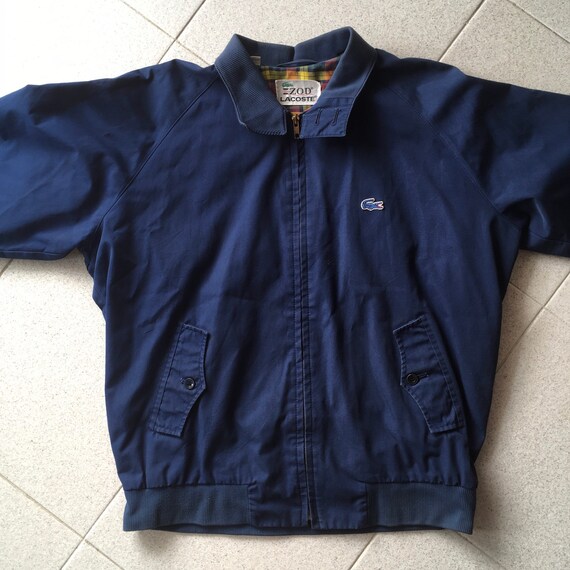 Izod Lacoste harrington jacket . vintage 1970s . s