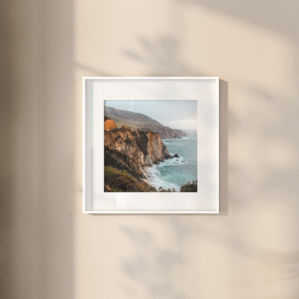 Big Sur Photo | California Coast Print | Carmel Travel | Nature Inspired | Coastal Print | For Traveler | Gallery Wall | Square 5x5 Photo