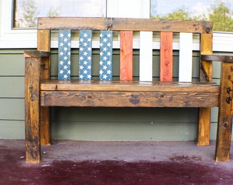 Flag Bench Etsy