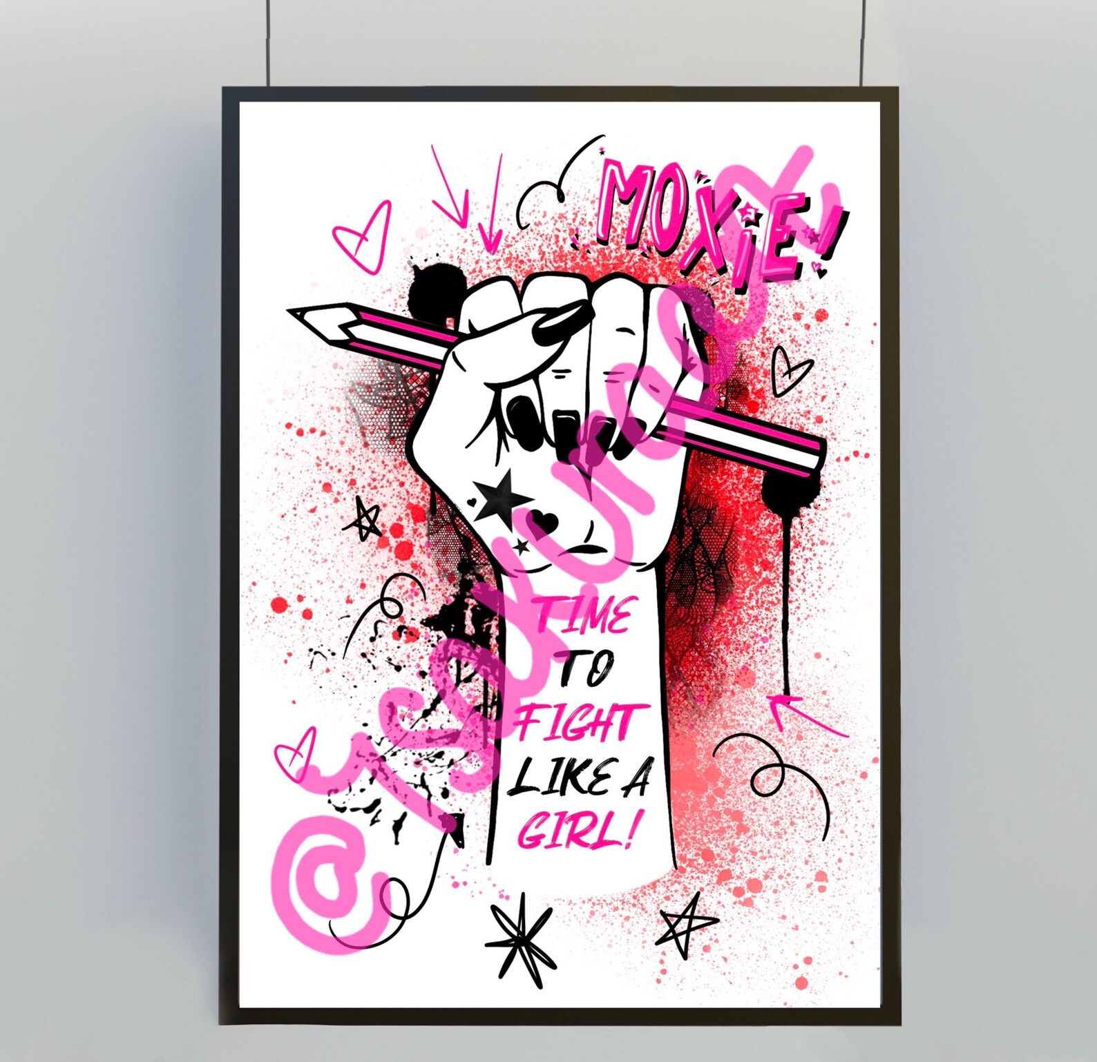 Moxie Art Print Netflix Moxie Movie Poster Moxie Book Moxie Etsy