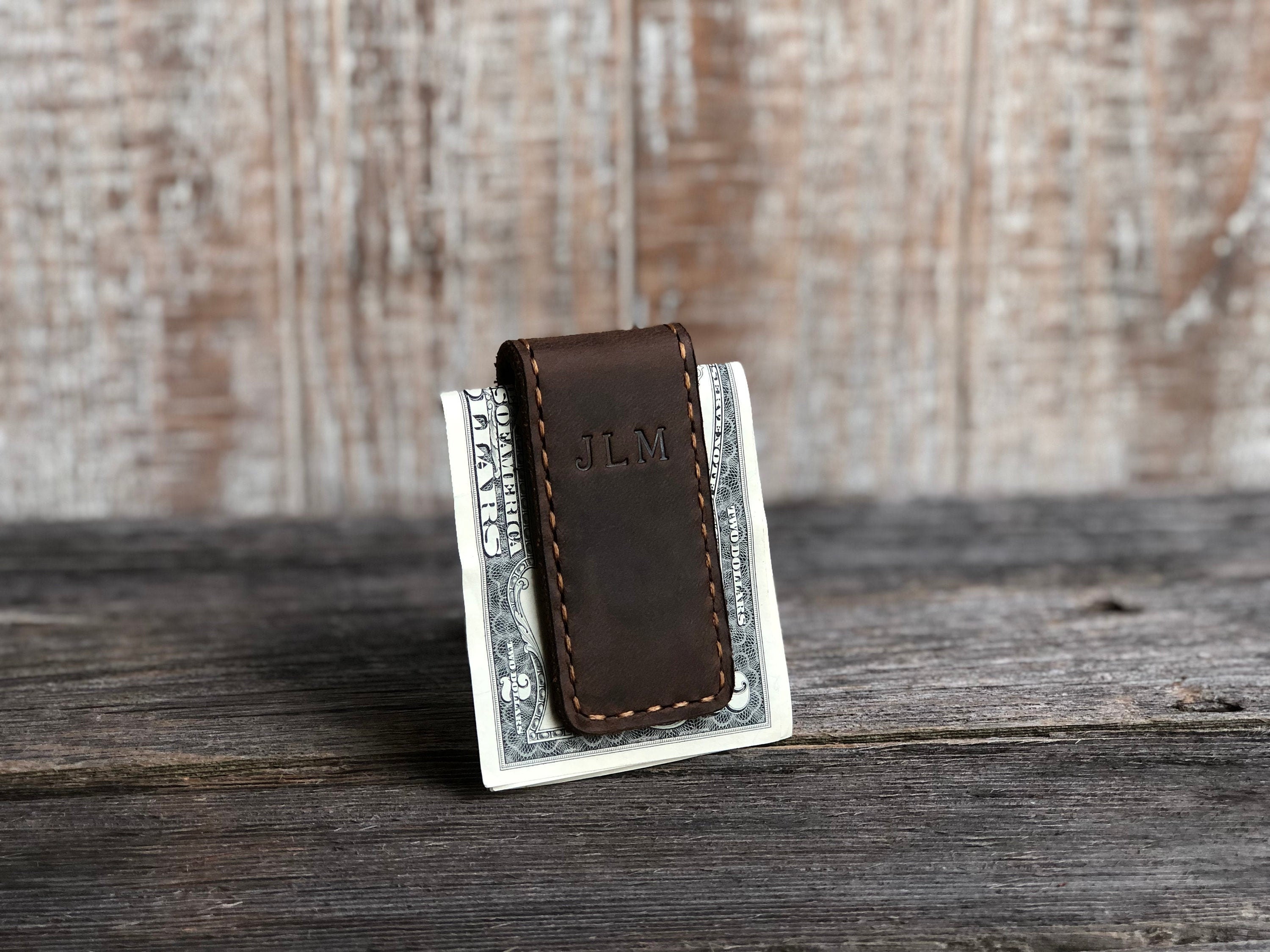 Leather Money Clip and Credit Card Holder – Moonshine Leather Company