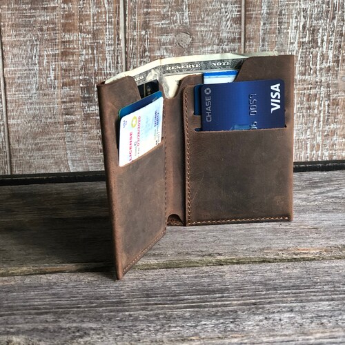 Personalized PU Leather Bifold Wallet – Custom Photo, Name, Or Initials, Credit Card Holder, Gift For Men