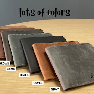 Cartera de cuero fina, para una cita nocturna, personalizada, hecha a mano, regalo de cumpleaños, con monograma. imagen 10