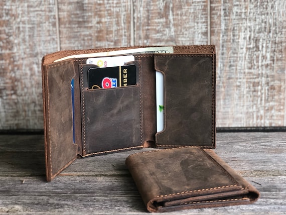 Personalized Trifold Wallet, Leather Wallet, Handmade Wallet for Men, Mens Special Wallet, Gift for Him