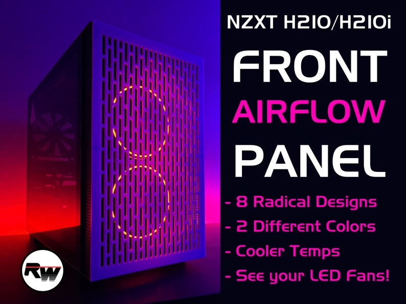 NZXT H210 Front Airflow Panel (8 Designs Available) 