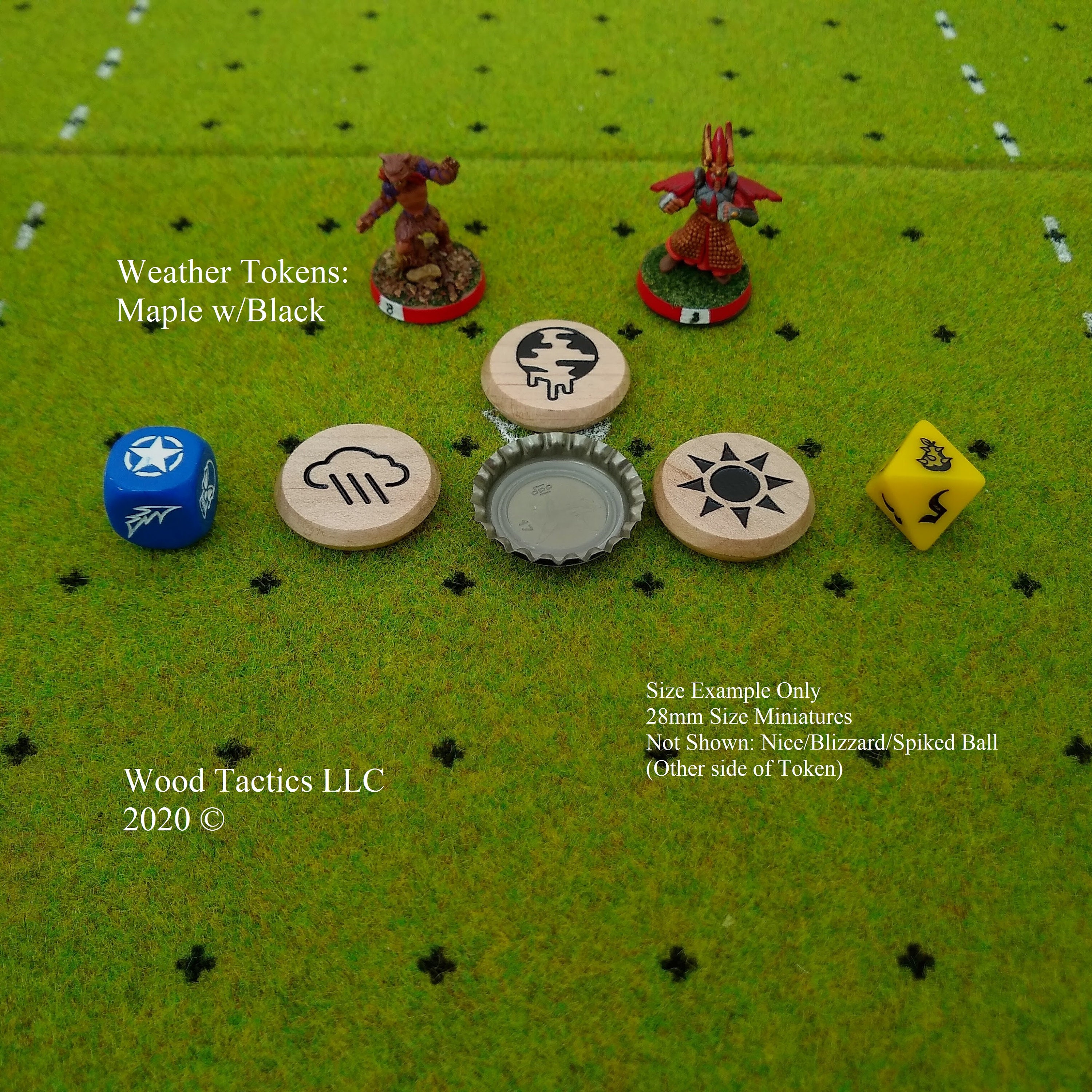 Blood Bowl Weather Tokens Made From Select Hardwoods - Etsy UK