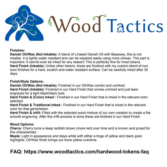 Pokemon TCG Hardwood Condition Tokens, Markers for Burning/posion/confused/ paralyzed/asleep Made From Select North American Hardwoods - Etsy