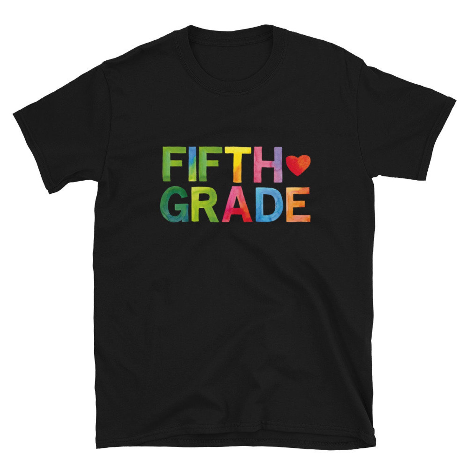 Cute Fifth Grade Team Shirt Watercolor Style Tee 5th Grade | Etsy