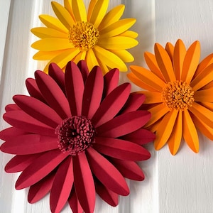 P2F Herbst Papierblumen SVG Blütenblatt/Einfach Papierblumen Vorlage/DIY Einfach Papierblume/Einfach Herbst Papierblume svg/Herbstblume svg und Mitte