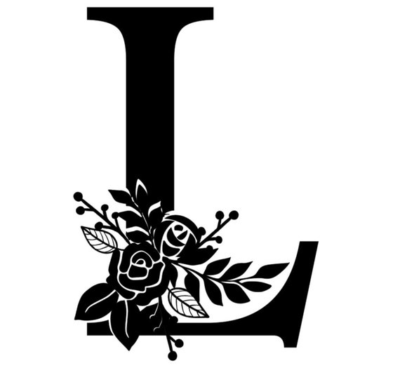 Monogram SVG/SVG Letter L Monogram/svg Monogram/letter - Etsy