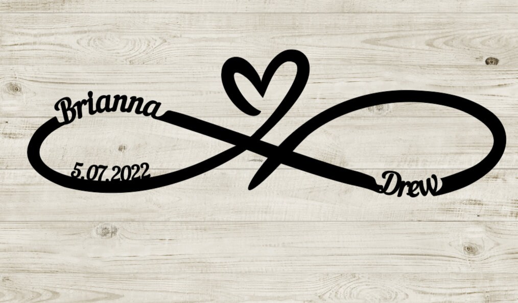 Heart Infinity Svg/personalize Heart Infinity Svg/infinity Sign
