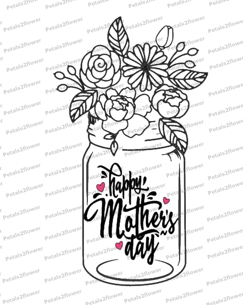 Free Free Mother&#039;s Day Mason Jar Svg 258 SVG PNG EPS DXF File