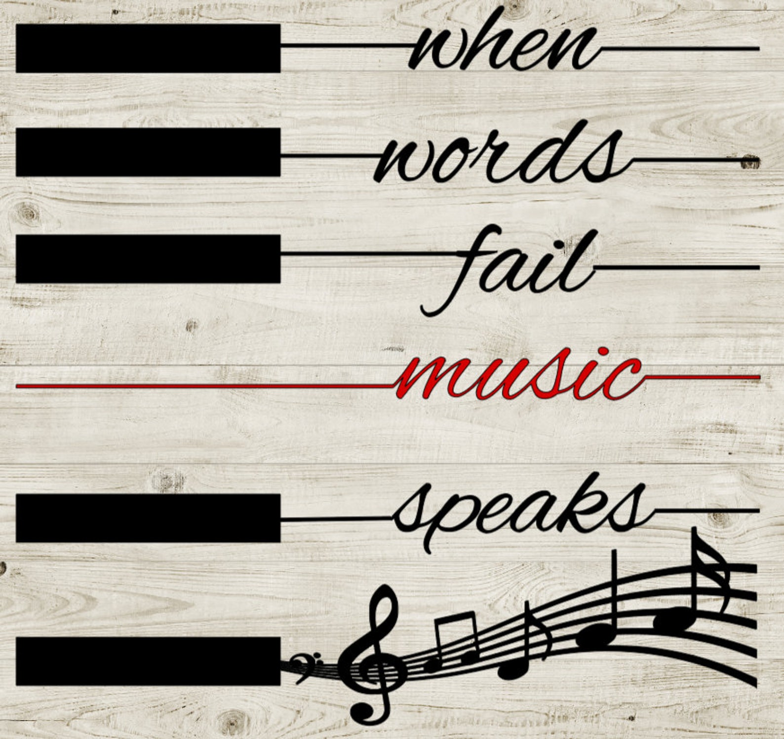 When words fail music speaks svg/Where words fail music speaks Etsy