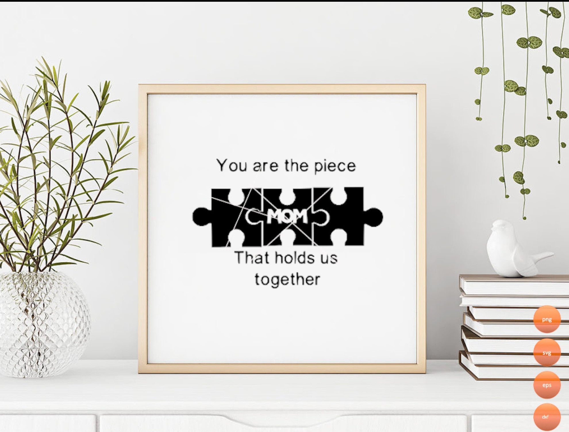 Mothers Day Svg/you Are the Piece That Holds Us Together Mom Etsy Canada