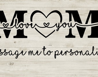 Maman signe svg/Maman personnalisé svg/Fête des Mères SVG/MOM signe Svg, Png, Eps, Dxf/MOM signe svg/Maman signe enfants noms svg/Maman signe svg