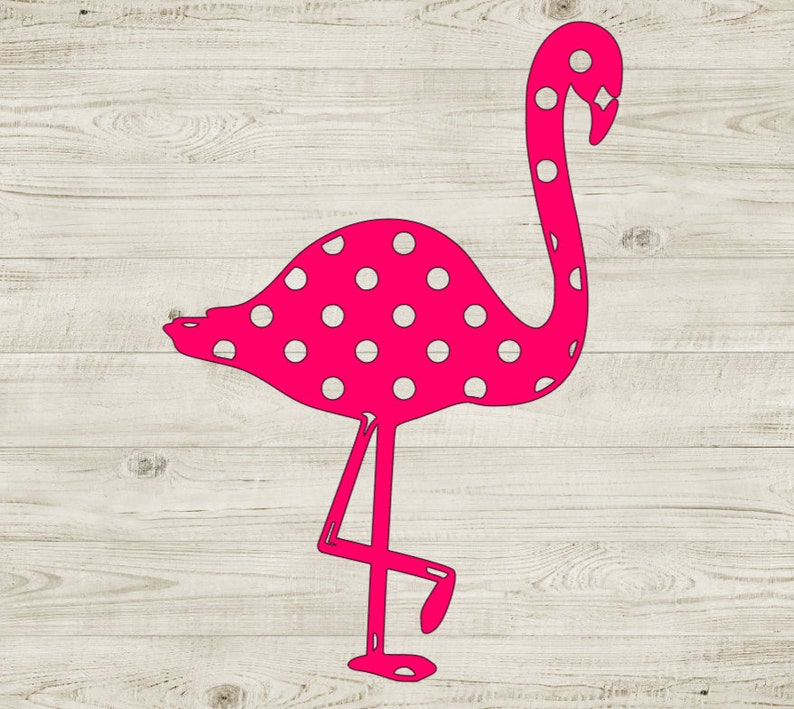Download Flamingo Svg Summer Flamingo Pink Flamingo Polka Dot Etsy