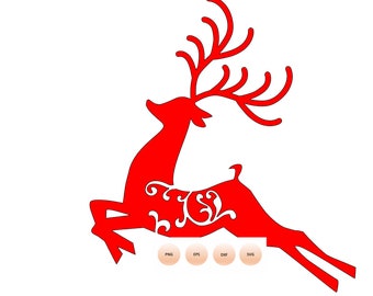 Ren SVG/ren digital mall/jul Svg Ren/Ren Clipart/Cricut Nedladdning, Silhuett, Svg, Dxf, Png Eps/ren svg