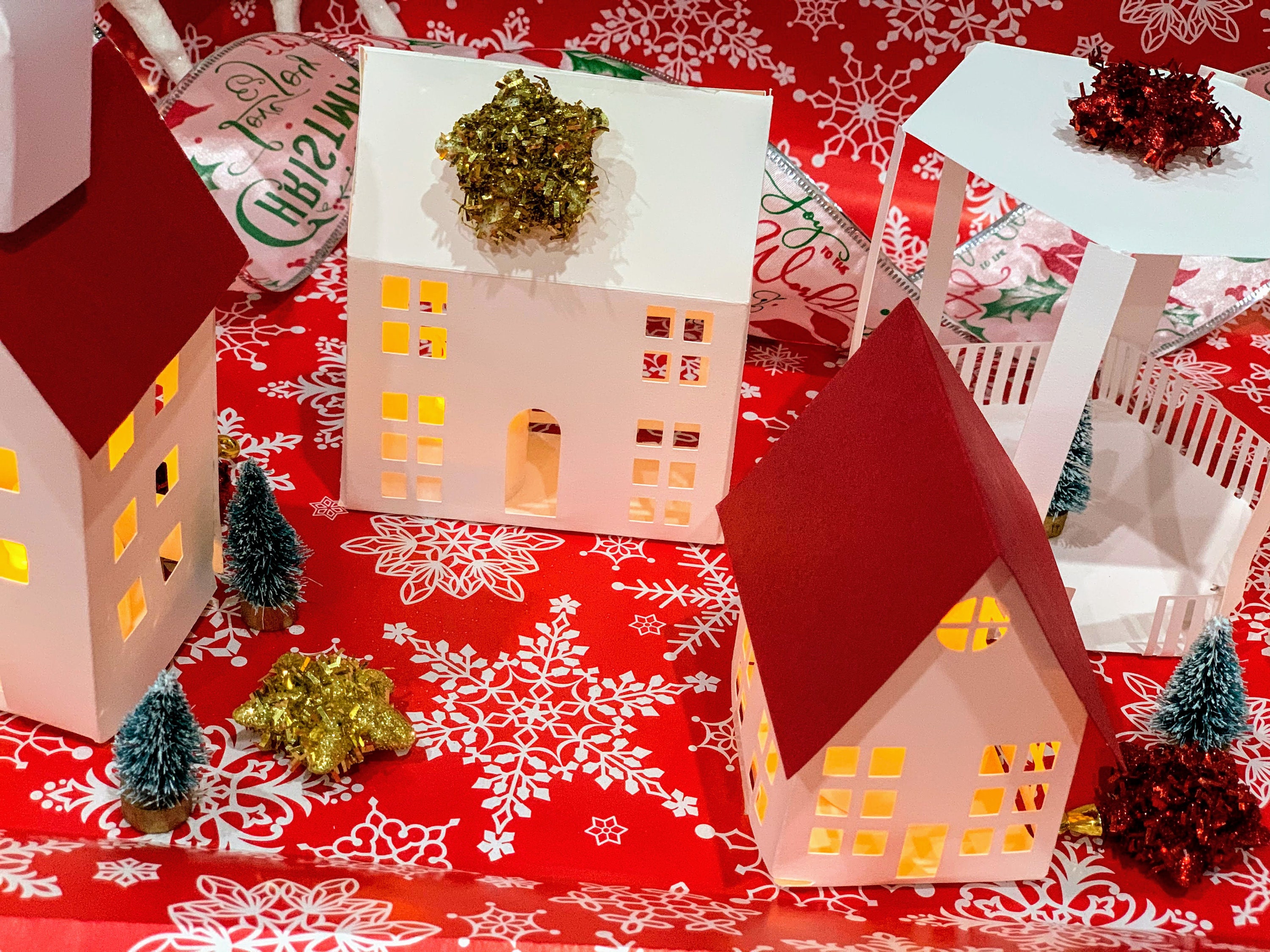 Download Tea Light House Svg Christmas Village Svg Putz House Svg Paper Etsy