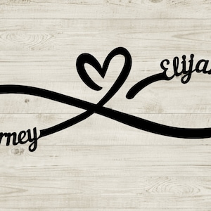 Heart Infinity svg/Personalize heart infinity SVG/Infinity sign Svg, Png, dxf/Infinity sign names personalize/Infinity heart personalize svg