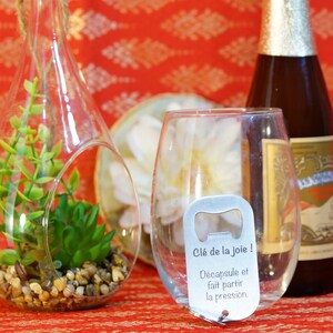 Personalized bottle opener key ring