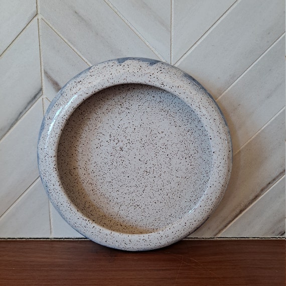 青と白の斑点模様の陶器製小物皿 - Etsy 日本