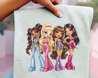 Y2K Glam Dolls PNG | Birthday Girl Squad Clipart (Digital Download)