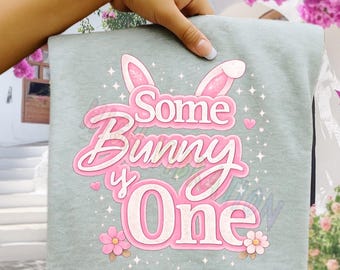 Bunny 1st Birthday Girl PNG, Pink Easter Sublimation Design (Digital Download)