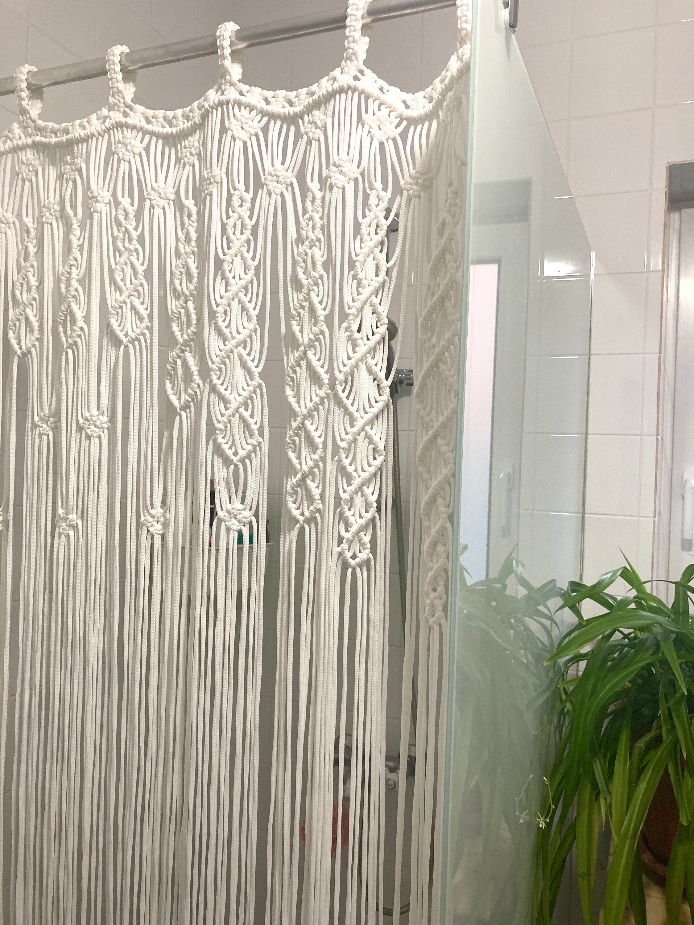 Macrame Shower CurtainMacrame Curtain DividerMacrame Curtain Etsy