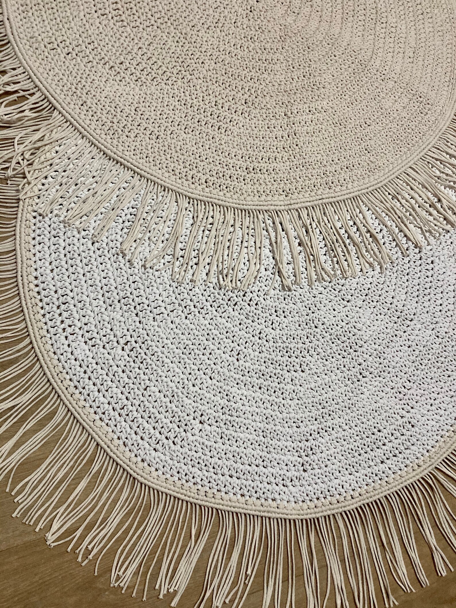 Macrame Teppich Macrame Circle RugCrochet Rug Etsy