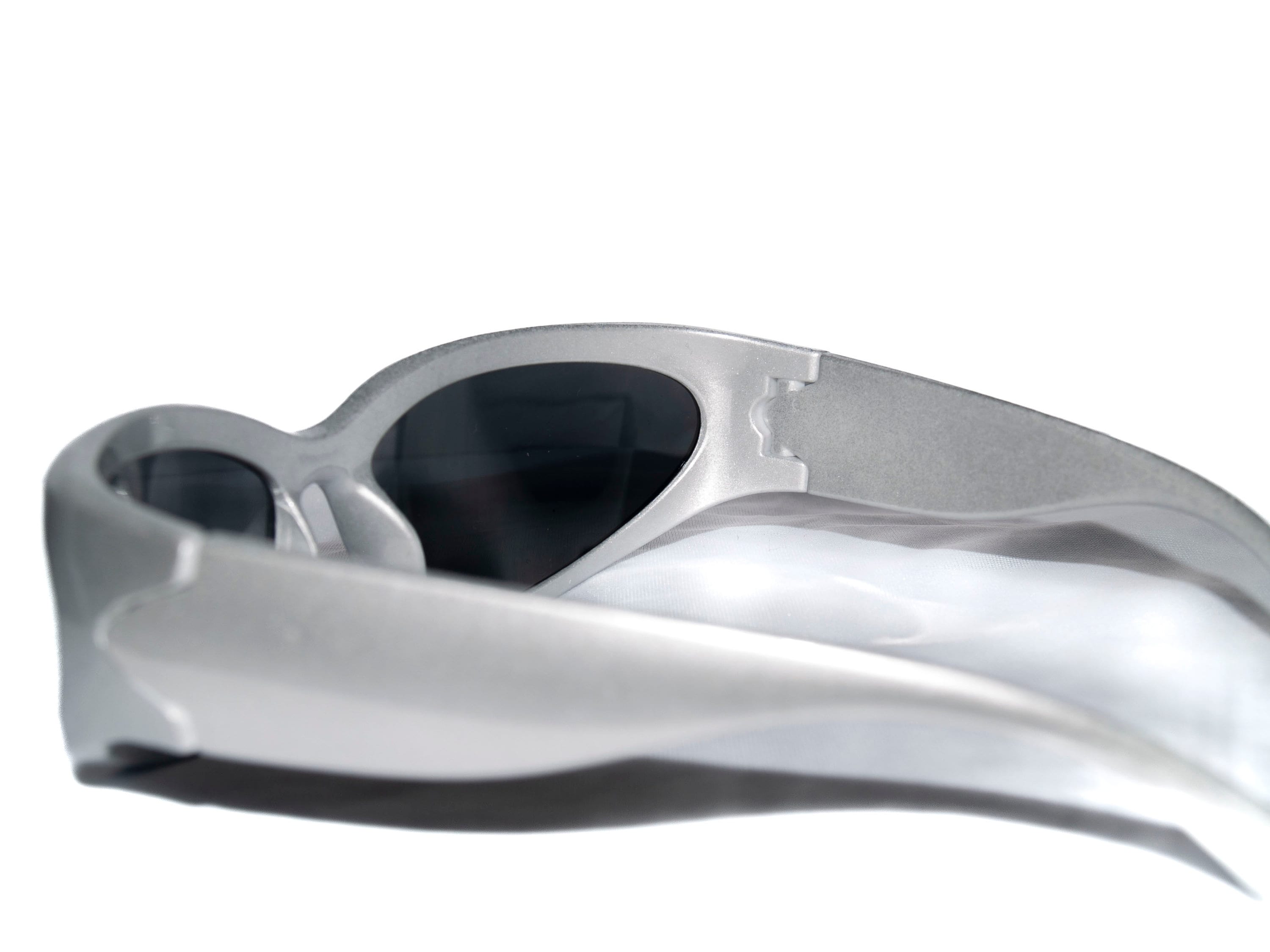 Millennium Chic: Y2K Retro Silver Sunglasses - Etsy