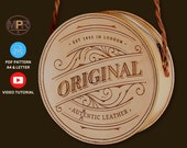 Vintage Style Round Bag: PDF pattern for Leather shoulder bag | Letter & A4 | DIY leathercraft by MPR Leatherworks