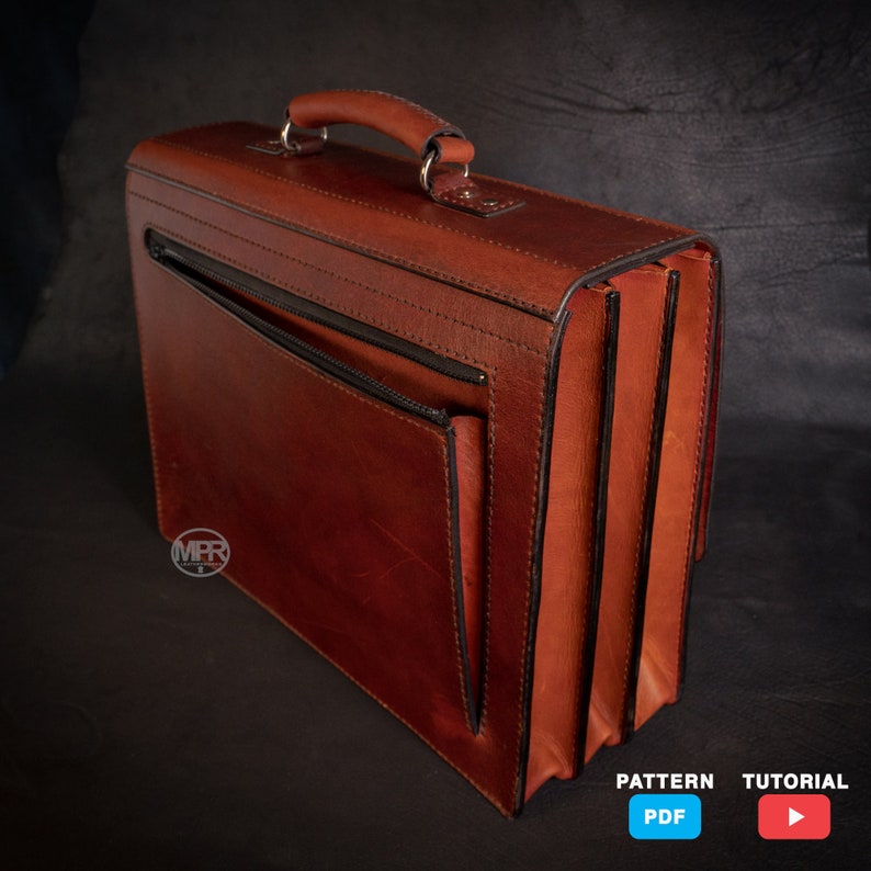 Leather Briefcase Multipurpose Briefcase Laptop Bag Digital Etsy